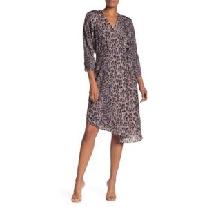 Joie Asymmetrical Leopard Print Dress